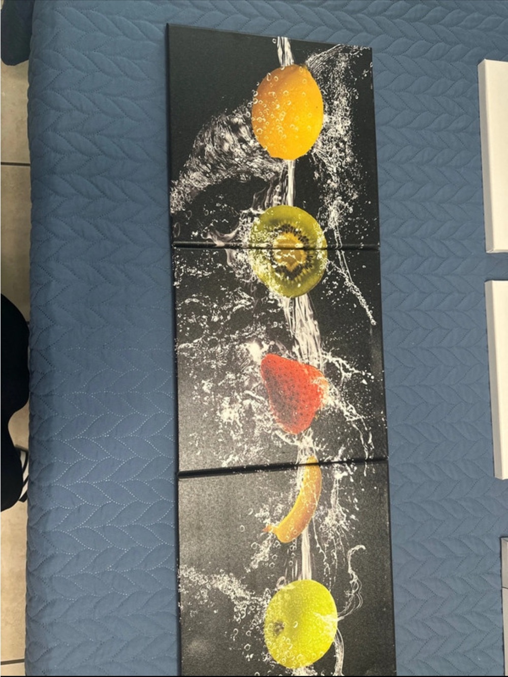Refreshing Fruit Splash Wall Panel Set - Orange, Green, Red